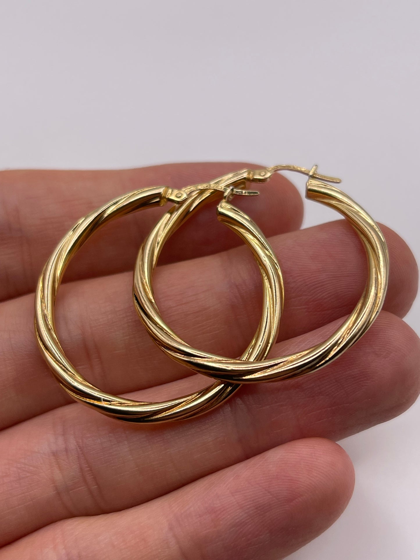 9ct gold Creole earrings