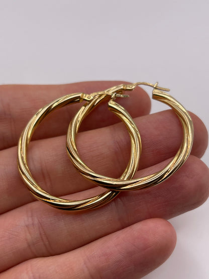 9ct gold Creole earrings