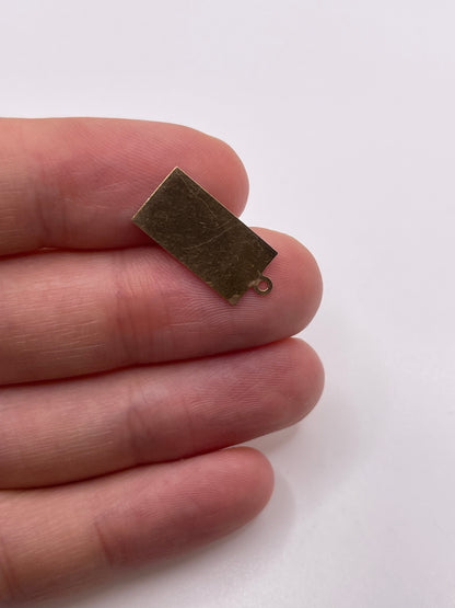 9ct gold ingot pendant