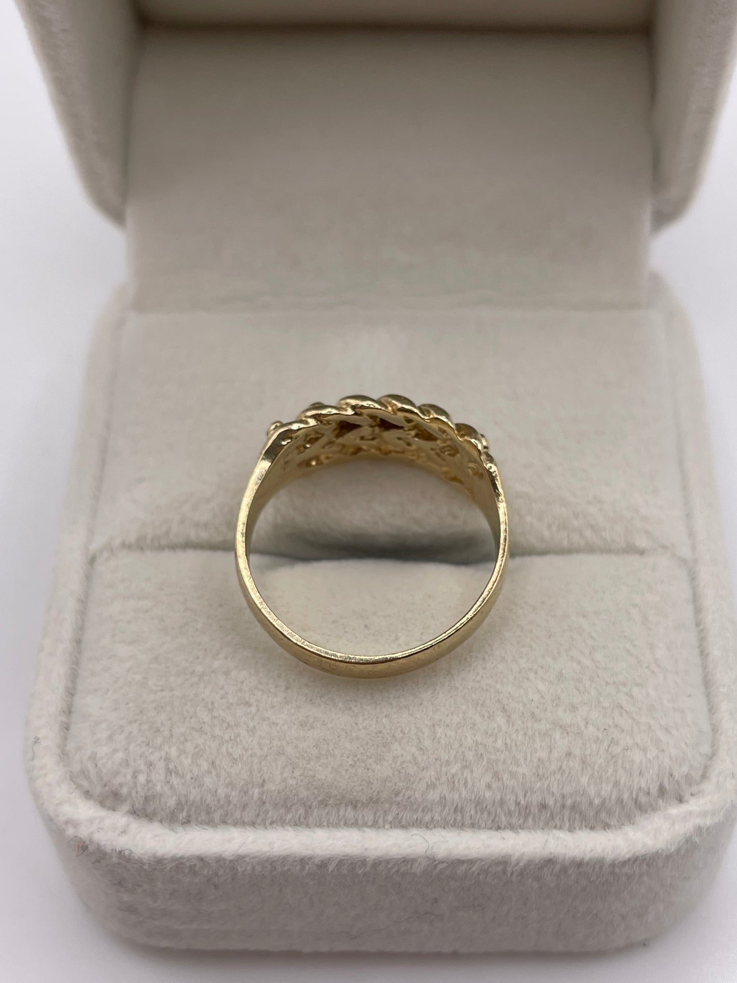 9ct gold keepers ring