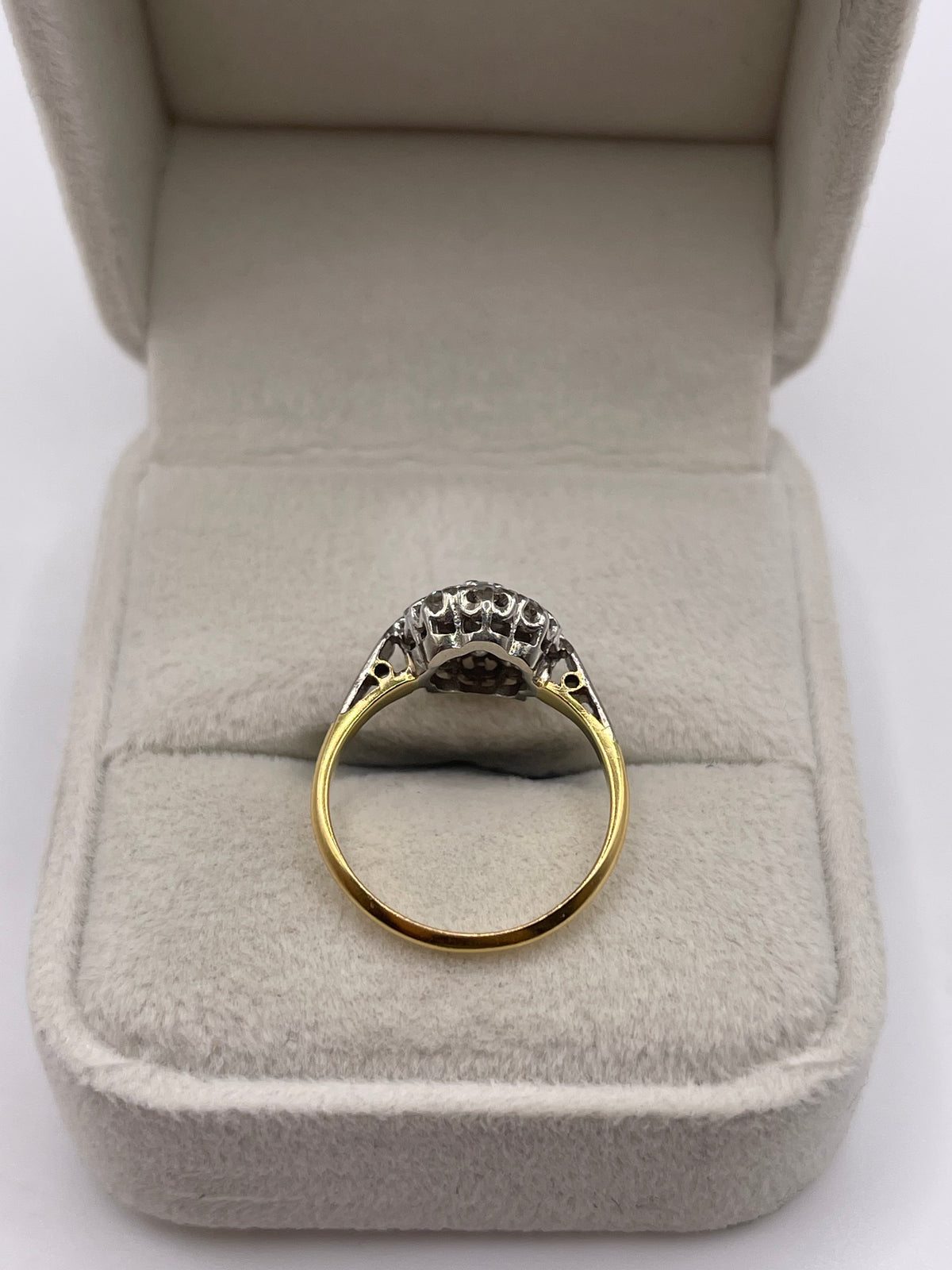 18ct gold platinum diamond ring