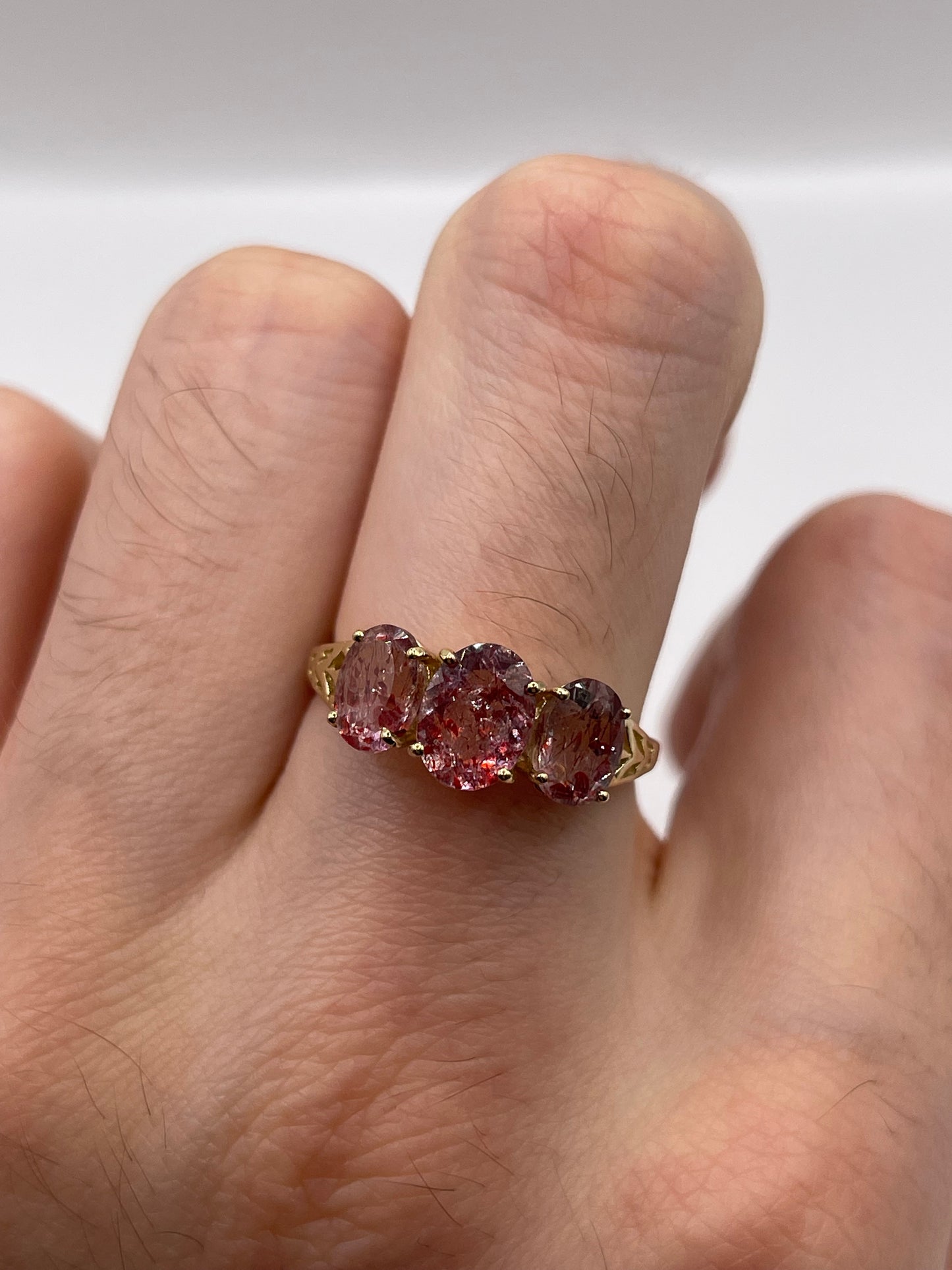 9ct gold gemstone ring
