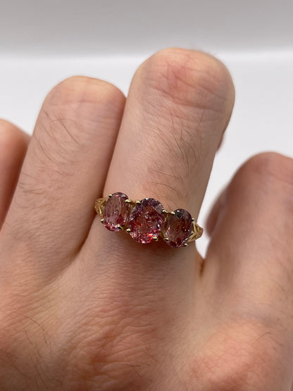9ct gold gemstone ring