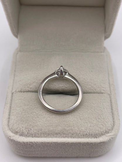 Platinum heart shaped diamond ring
