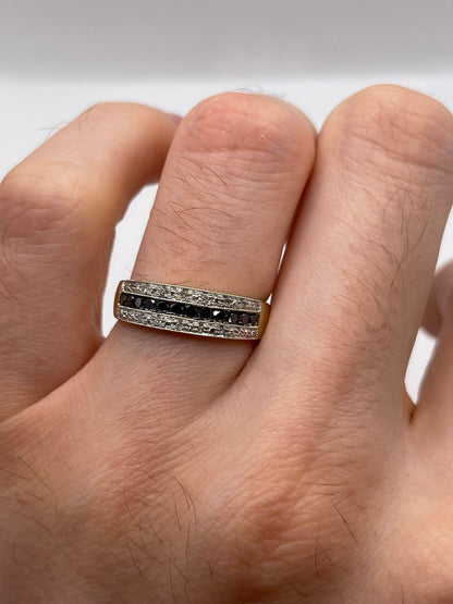 9ct gold diamond cluster ring