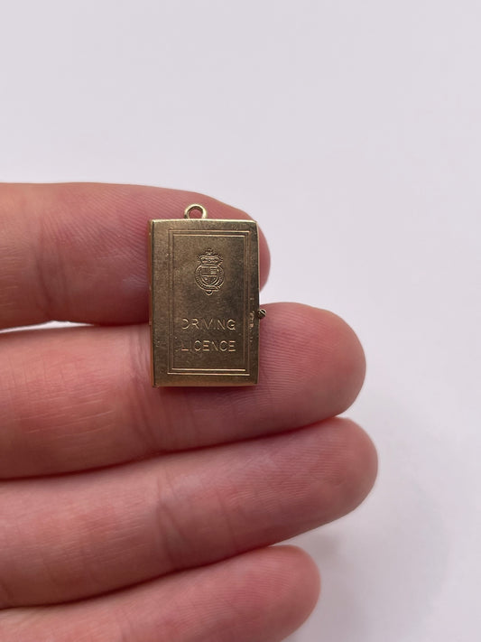 9ct gold driving licence charm