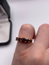 Load image into Gallery viewer, 9ct gold garnet ring
