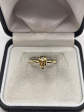 Load image into Gallery viewer, 9ct gold skull ring
