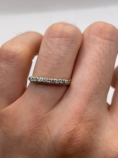 9ct gold diamond ring