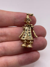 Load image into Gallery viewer, 9ct gold multi-gem clown pendant
