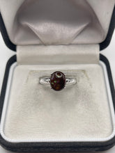Load image into Gallery viewer, 9ct white gold opal ring
