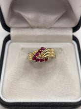 Load image into Gallery viewer, 14ct gold ruby and diamond ring
