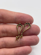 Load image into Gallery viewer, 9ct gold sapphire and diamond earrings
