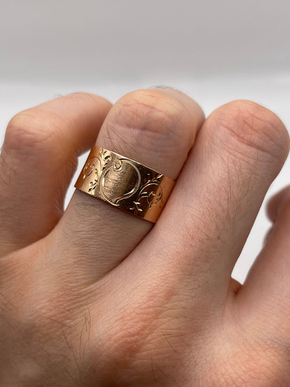 14ct rose gold band