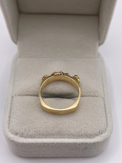 14ct gold diamond ring