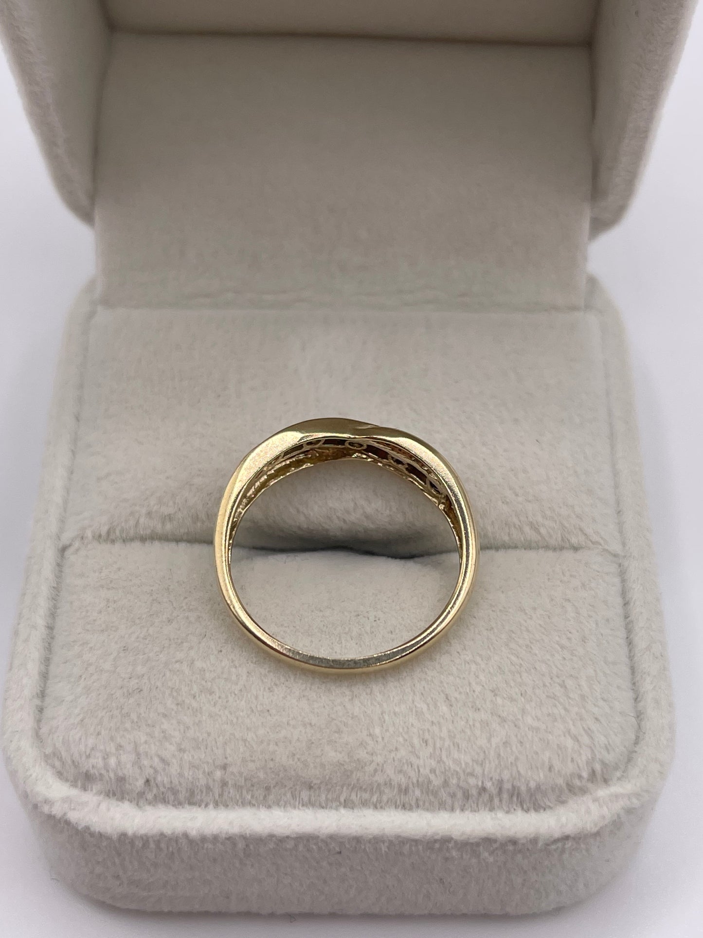 9ct gold multi gemstone and diamond ring