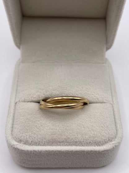 9ct gold tri band