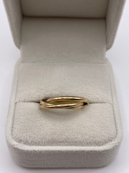 9ct gold tri band
