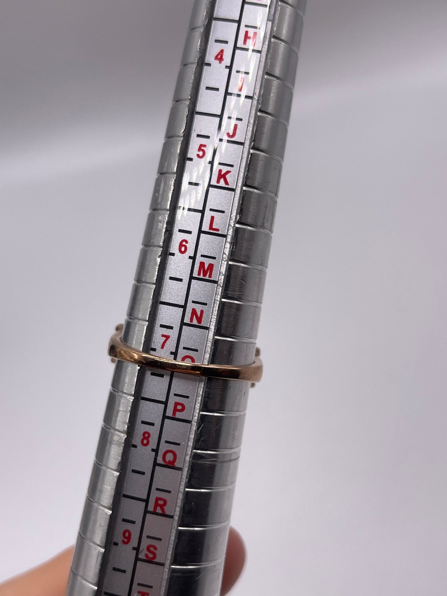 9ct rose gold topaz and diamond ring