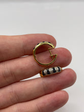 Load image into Gallery viewer, 18ct gold sapphire and diamond earrings
