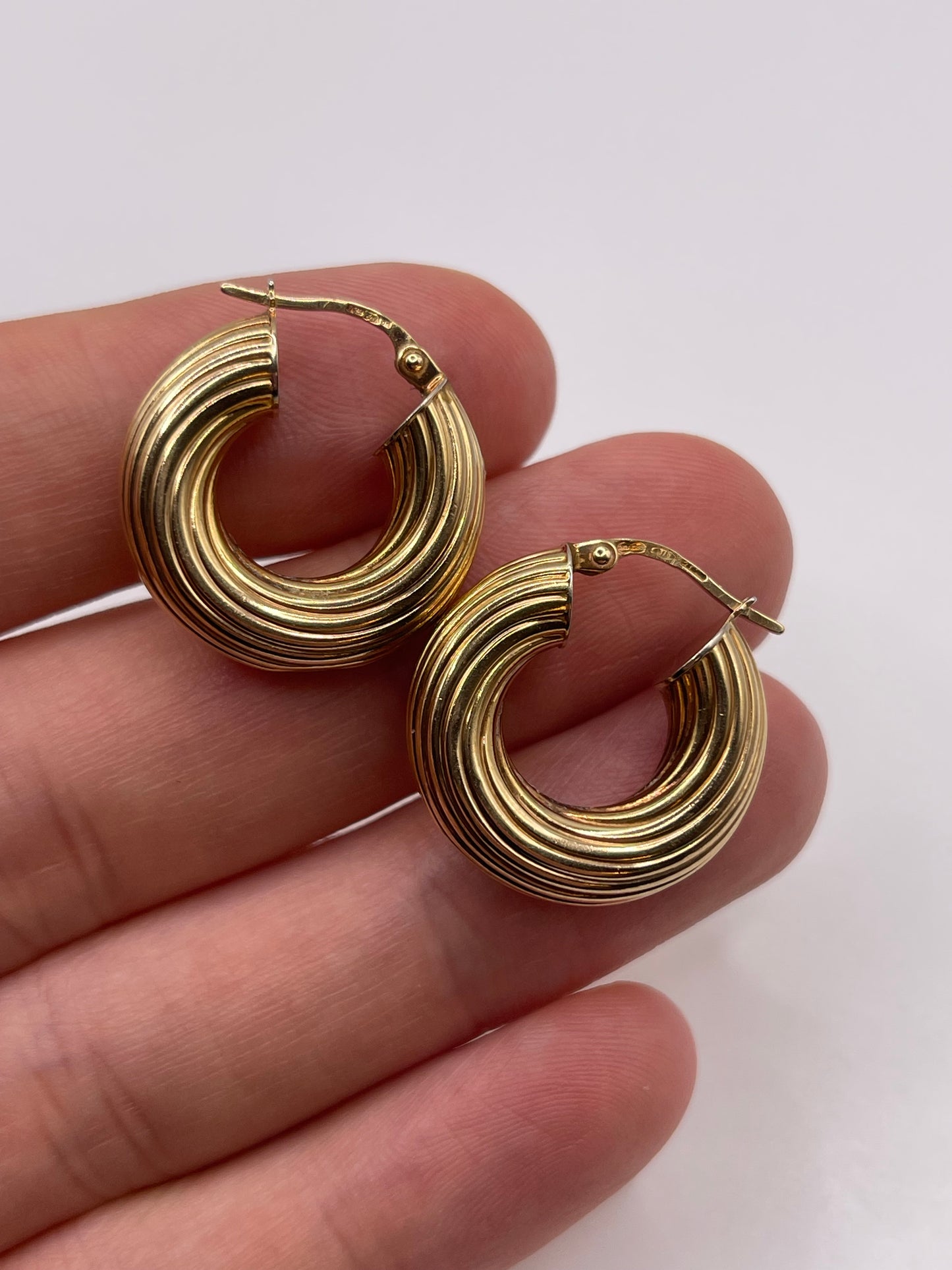 9ct gold Creole earrings