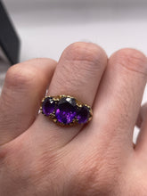 Load image into Gallery viewer, 9ct gold amethyst ring
