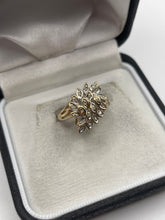 Load image into Gallery viewer, 9ct gold diamond cluster ring
