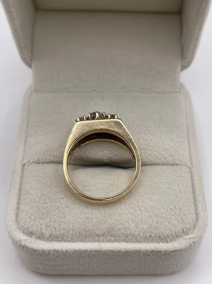 9ct gold diamond ring