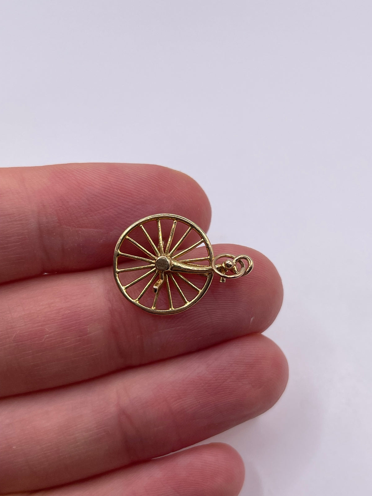 9ct gold unicycle charm