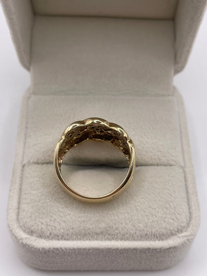 9ct gold diamond Celtic ring