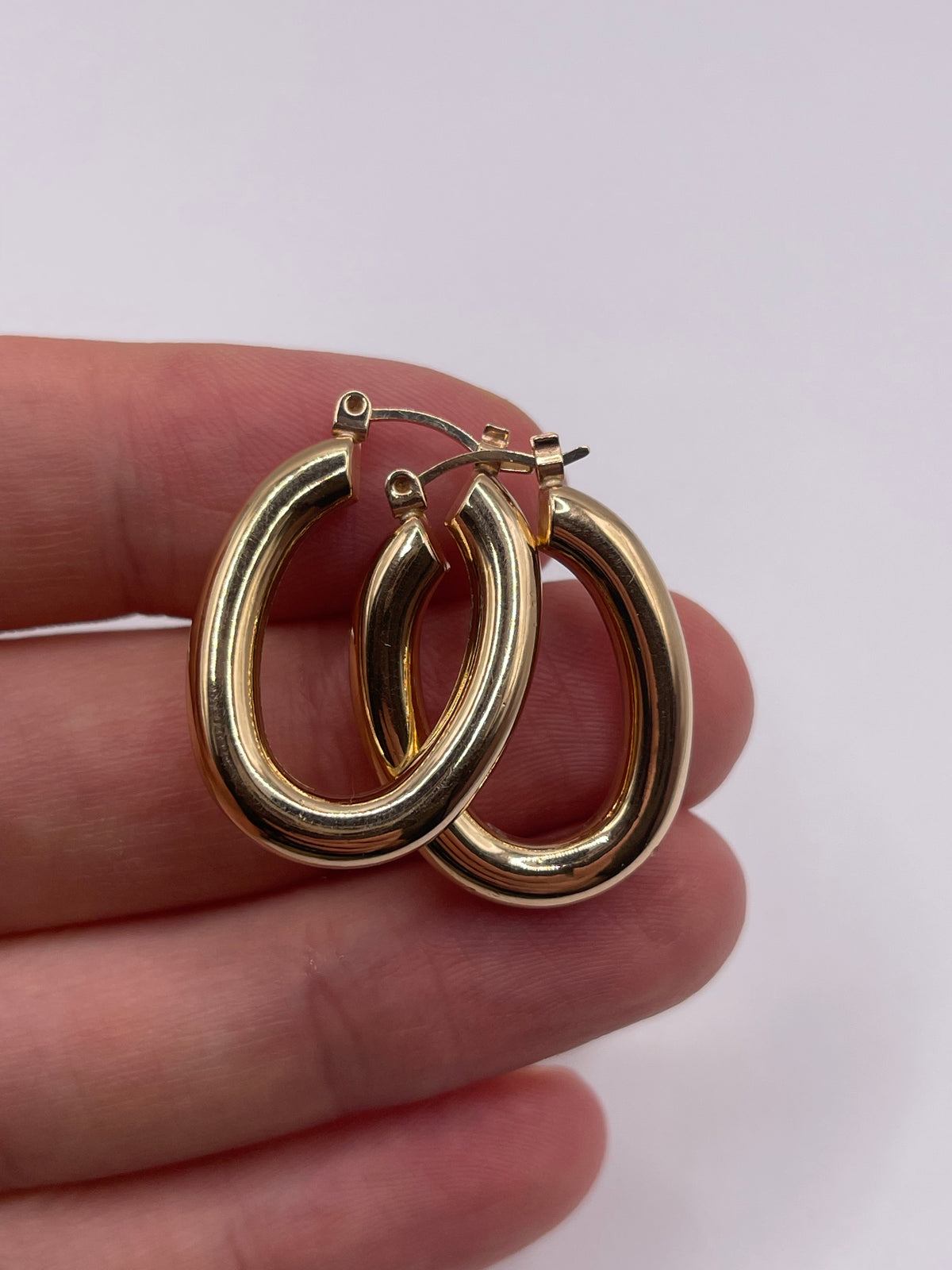 9ct gold Creole earrings