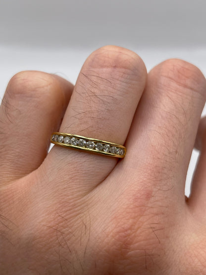 18ct gold 50 point diamond ring