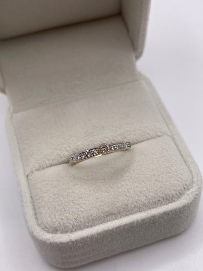9ct gold diamond ring