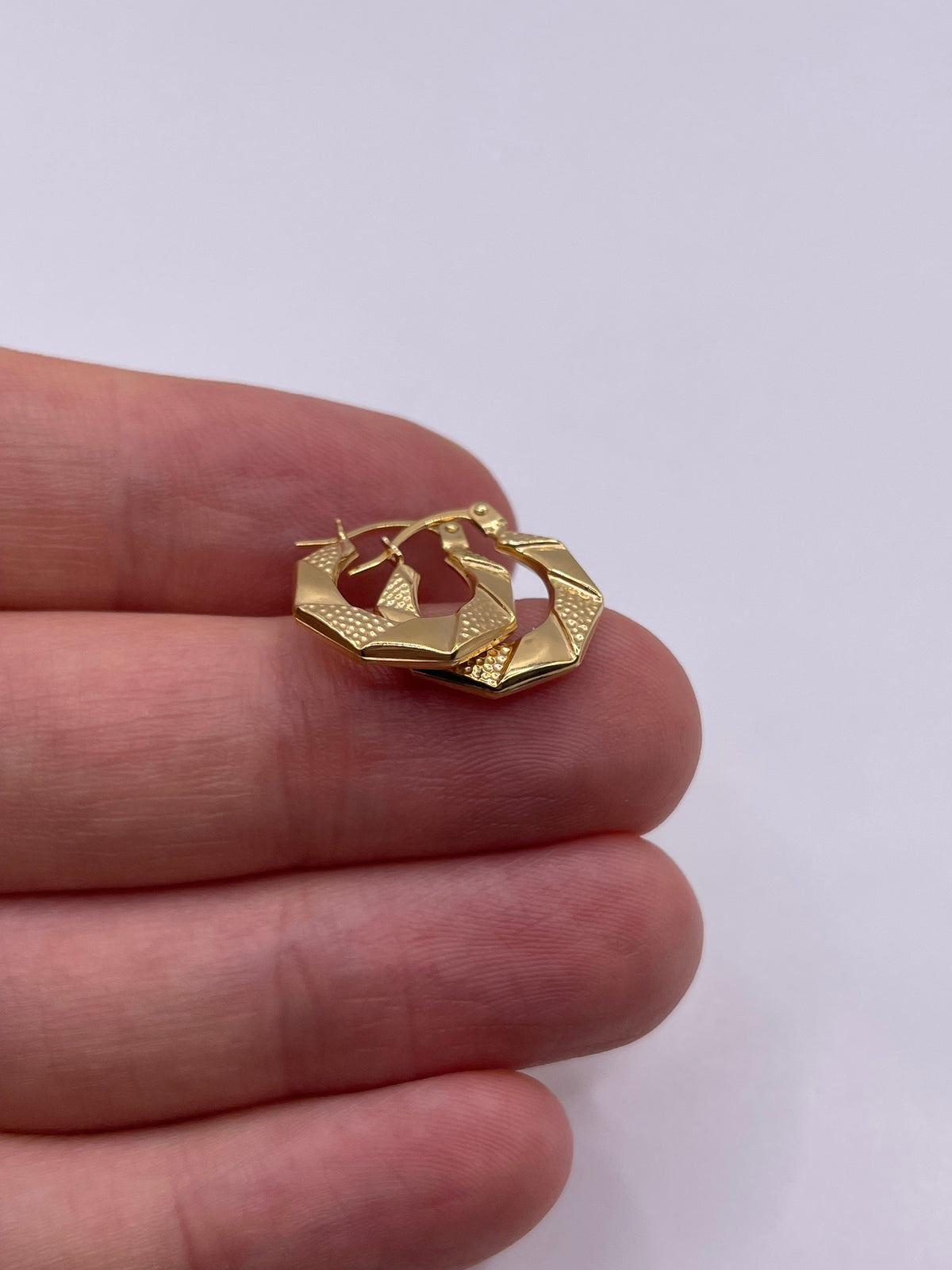 9ct gold Creole earrings