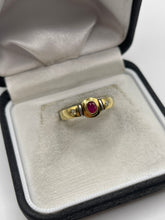 Load image into Gallery viewer, 18ct gold ruby and diamond ring
