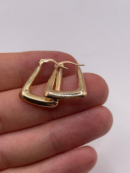 9ct gold creole earrings