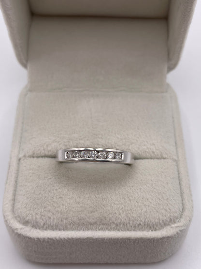 9ct white gold diamond ring
