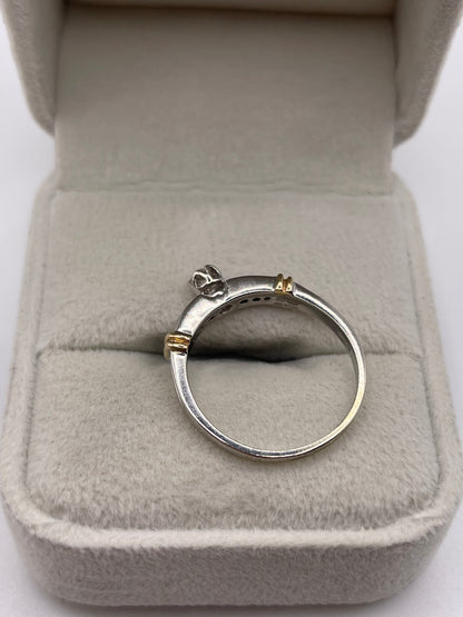 9ct white gold diamond ring