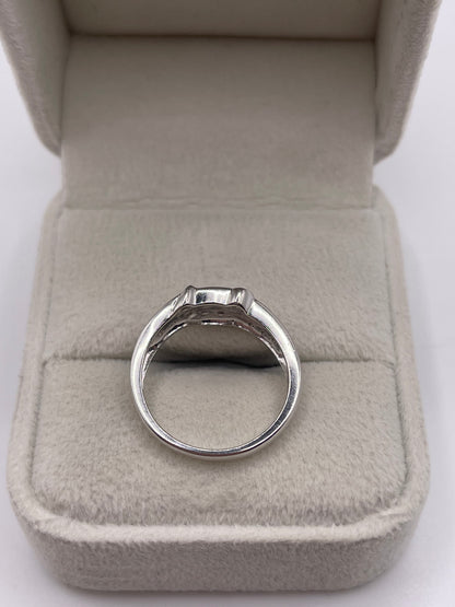 9ct white gold diamond ring