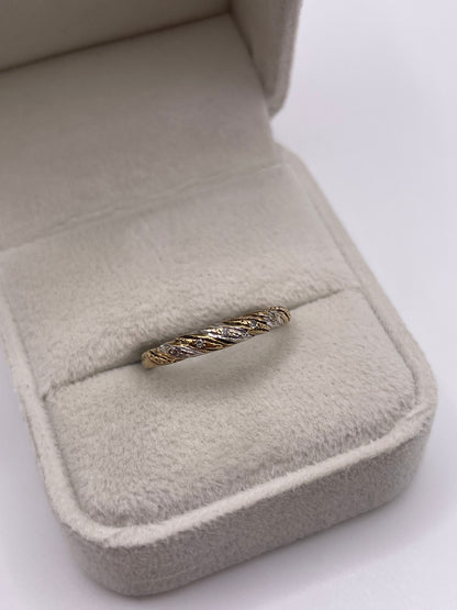 9ct gold diamond ring