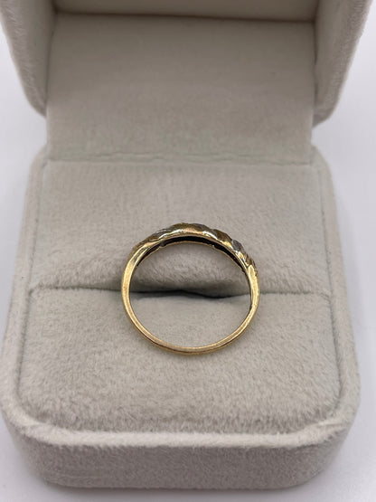 9ct gold diamond ring
