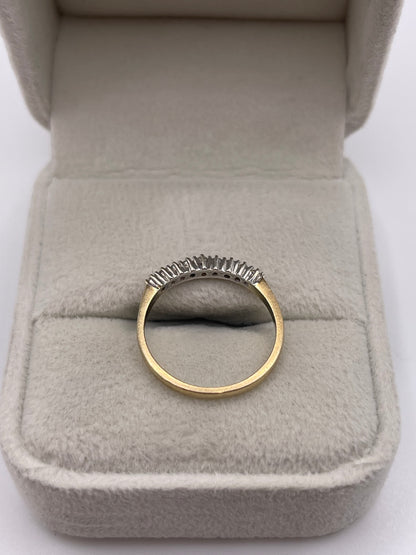 9ct gold diamond ring