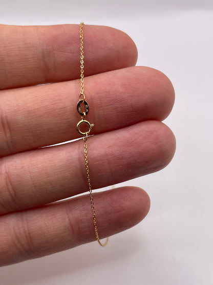 9ct gold 25 point diamond bracelet