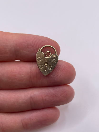 9ct gold padlock 2