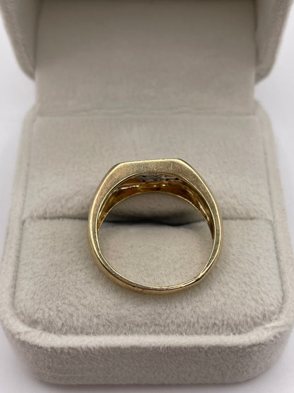 9ct gold diamond ring