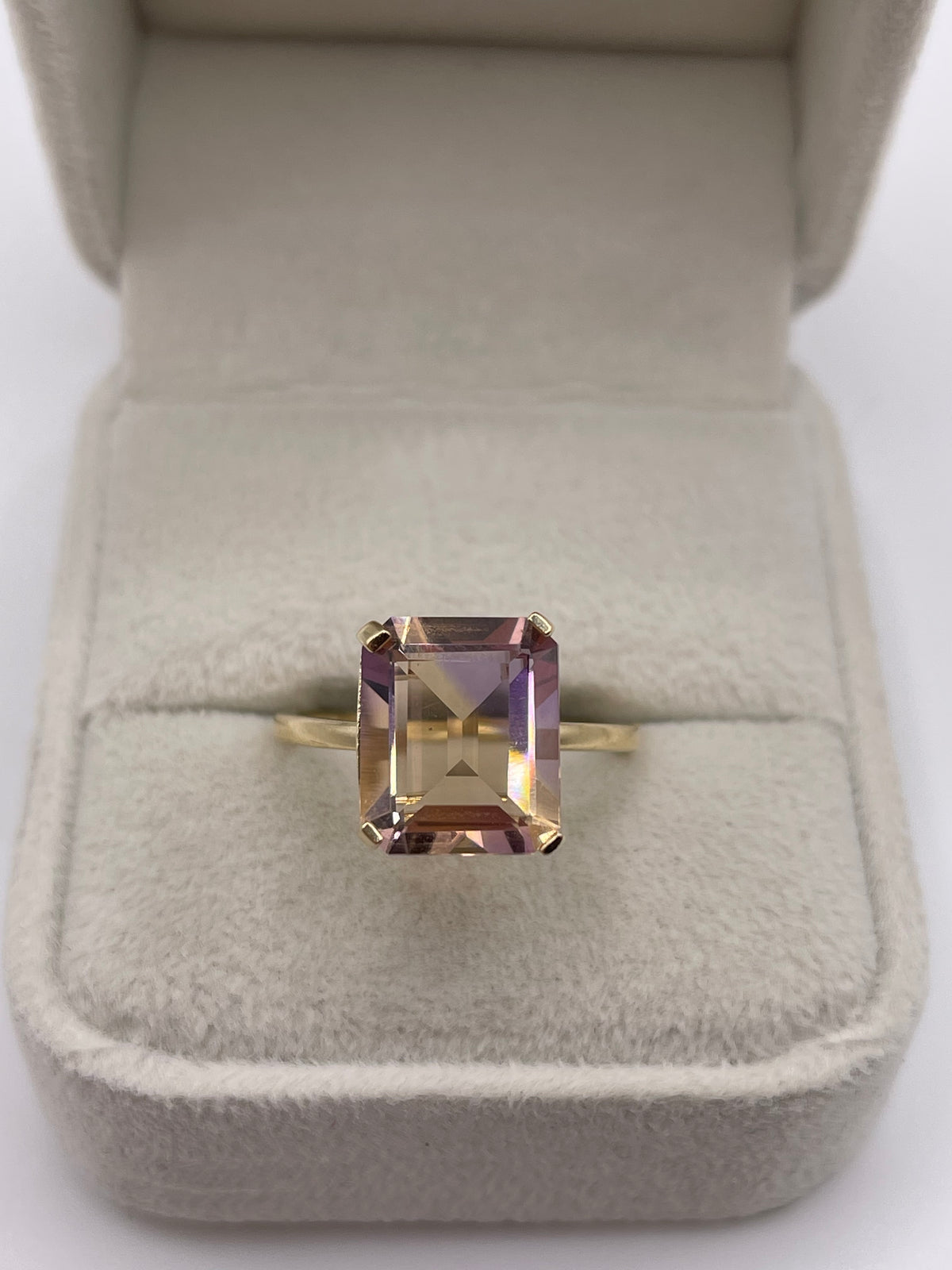9ct gold ametrine ring