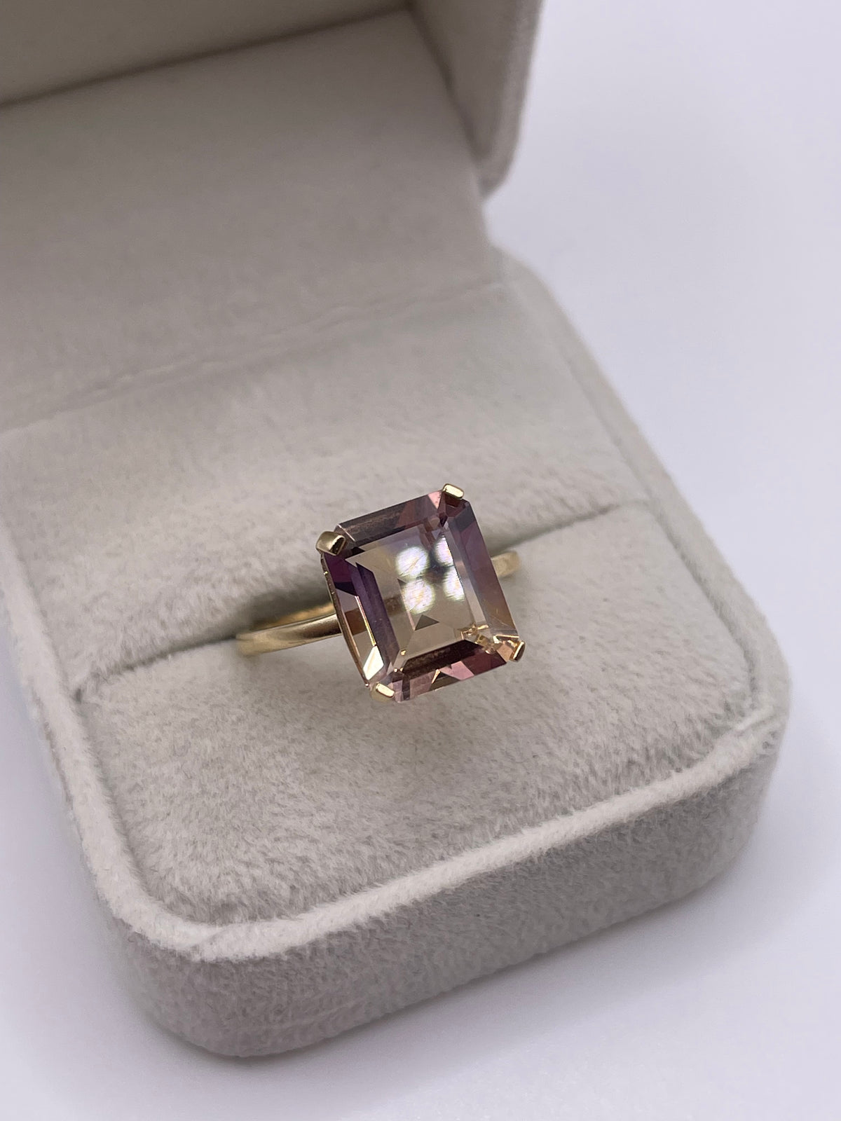 9ct gold ametrine ring
