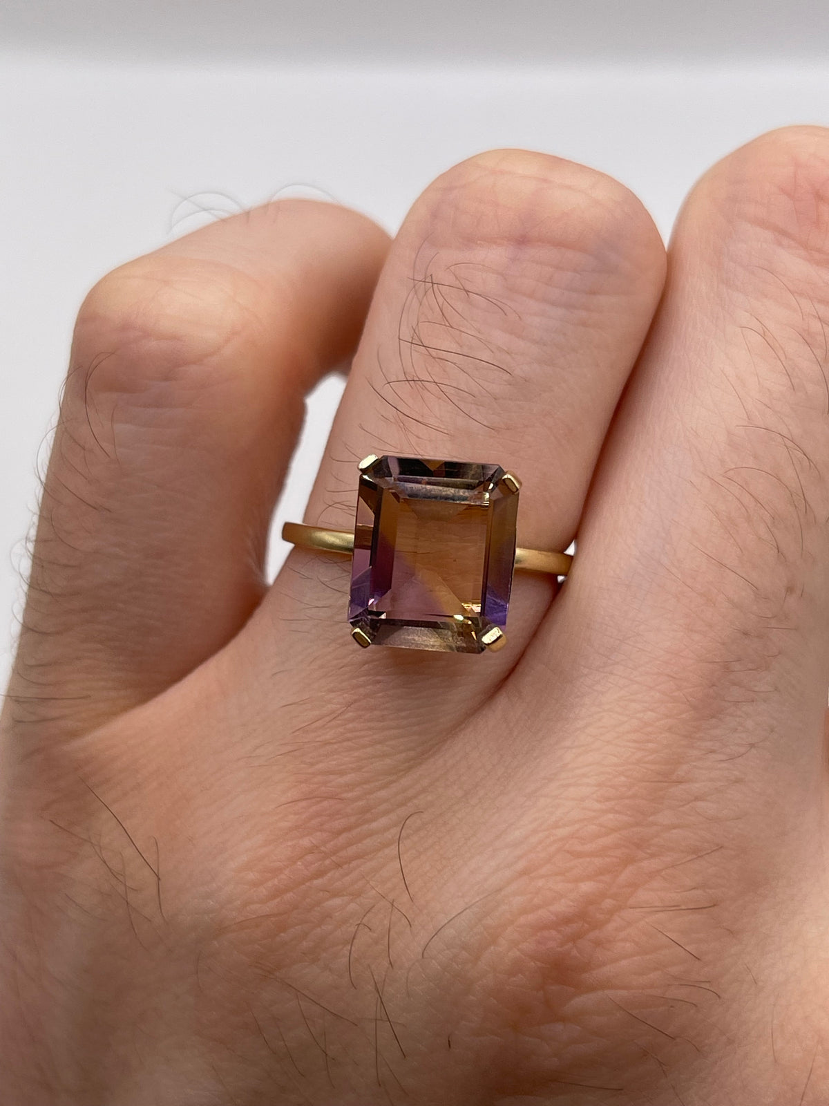9ct gold ametrine ring