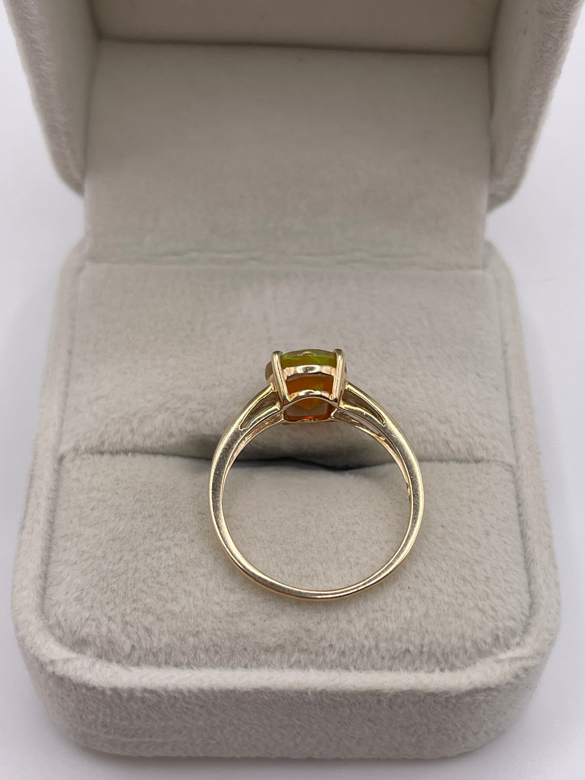 9ct gold opal and diamond ring
