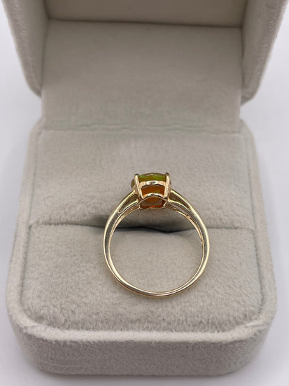 9ct gold opal and diamond ring